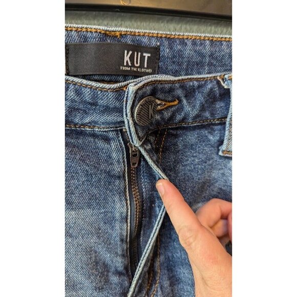 Kut From the Kloth Women's Jeans 10 Rachel Mom Cropped Raw Hem - Picture 6 of 9